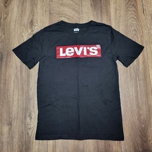 Levi's Youth Black Logo T-Shirt Size Medium 10-12Y